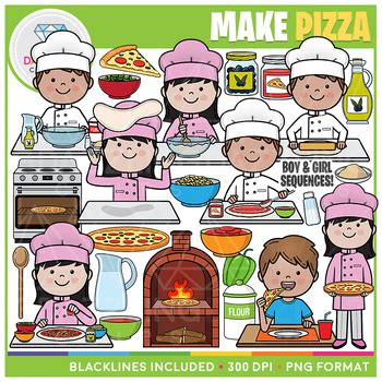 How To Make Pizza Clipart By Dazzling Clips Tpt