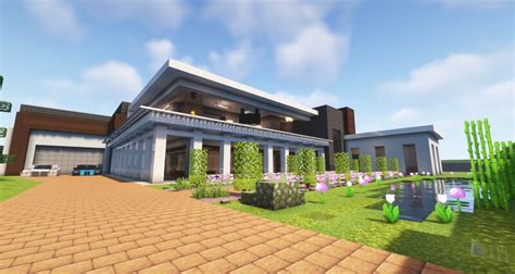 Modern Beachside Mansion Minecraft Map