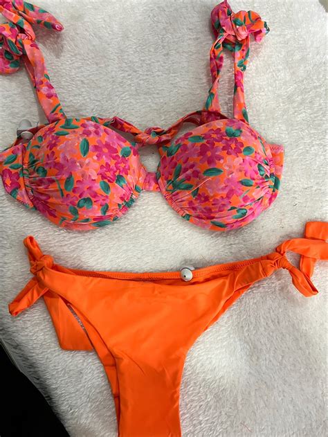 Bikini Brasile O Piezas M L Naranja Ana Hidalgo