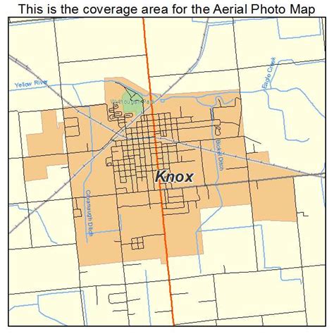 Aerial Photography Map of Knox, IN Indiana