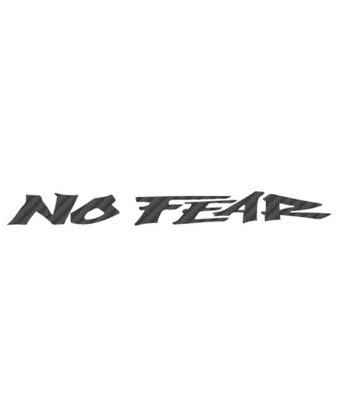 No Fear Carbon Decal 8