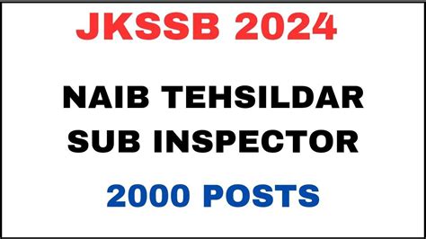 JKSSB 2024 JKPSI NT NEW 2000 POSTS YouTube