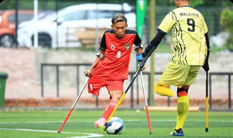 Timnas Sepak Bola Amputasi Indonesia Juara Piala ACC Lawan Timnas