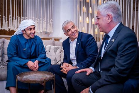 Sheikh Abdullah Bin Zayed Meets Israeli Foreign Minister On First