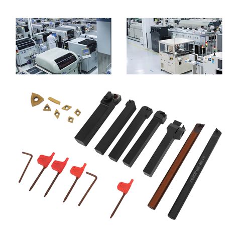 DENEST Lathe Turning Tool, Shank 7 Pieces Turning Tool Set,Metal Lathe ...