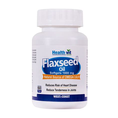 Healthvit Flaxseed Oil 1000Mg 60 Softgel