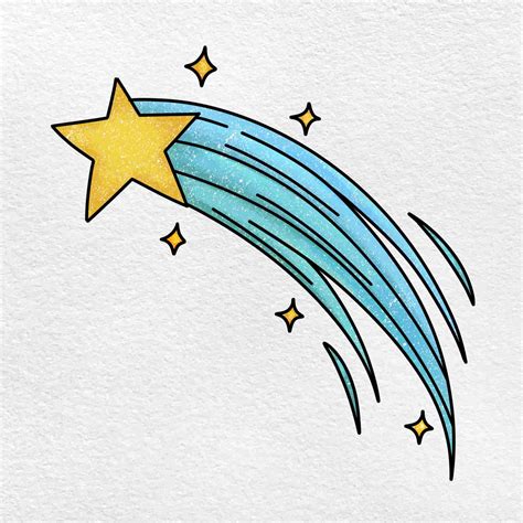 Draw a Shooting Star - HelloArtsy