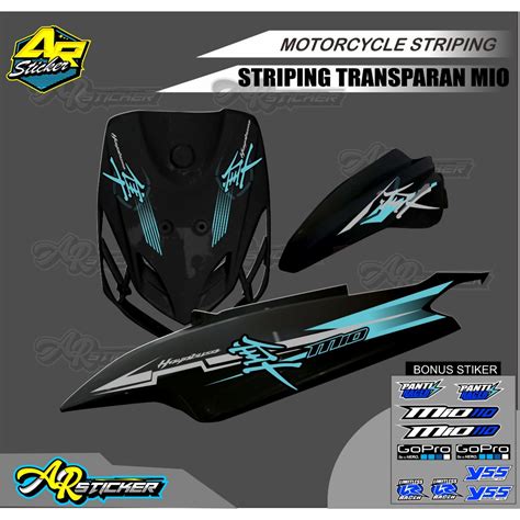 Jual Striping Mio Sporty Hayabusa Striping Mio Sporty Transparan