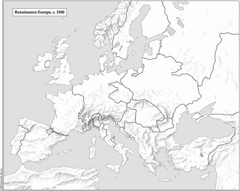 Renaissance Europe, c. 1500 Map Diagram | Quizlet