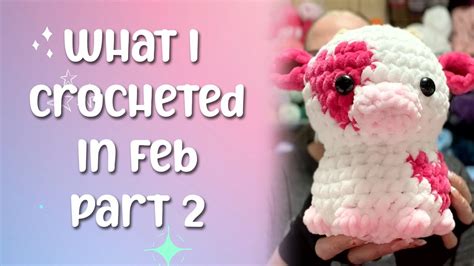 Everything I Crocheted In February Part Crochet Vlog