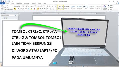 Cara Mengatasi Tombol Yang Tidak Berfungsi Di Word Atau Laptop CTRL