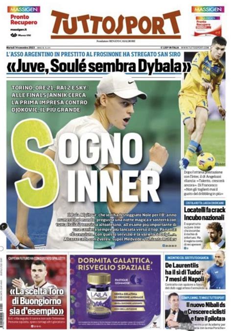 Prima Pagina Tuttosport Juve Soul Sembra Dybala Pianeta Milan