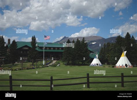 East Glacier Lodge Stock Photo - Alamy