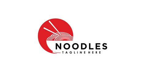 noodles logo design vector ilustration 11690182 Vector Art at Vecteezy