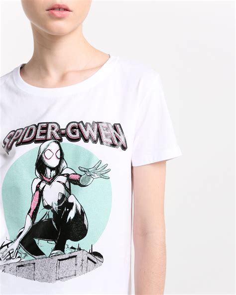 Camiseta Malha Spider Gwen Camiseta Roupas Malha