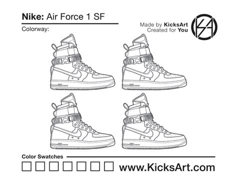 Printable Air Force 1 Template Printable Word Searches