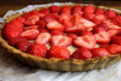 Tarte aux fraises d anniversaire Sans gluten sans lait paléo