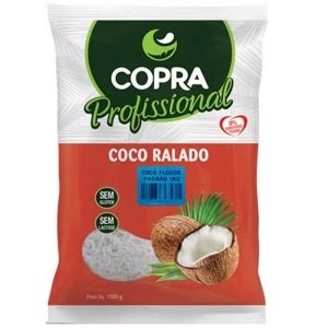 Coco Flocado Úmido e Adoçado Copra 1kg