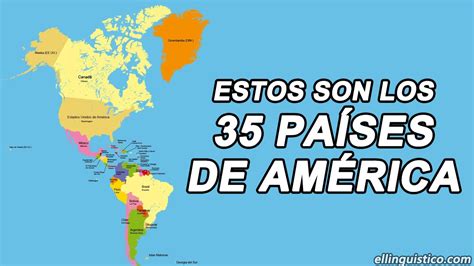 Países de América en orden alfabético | El Lingüístico