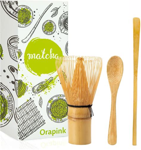 Orapink Matcha Schneebesen 3er Set Japanischer Matcha Schneebesen