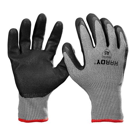 Leather Industrial Work Gloves, 5 Pairs