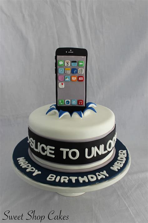 Iphone Themed Birthday Cake