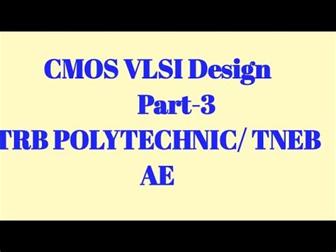 Vlsi Design Trb Polytechnic Ece Trb Ece Preparation Tneb Ae Study