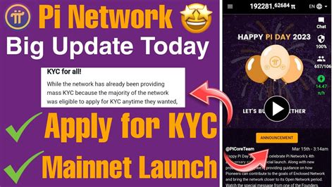 Pi Network New Update Pi Kyc Update Pi Mainnet Launch Update Youtube