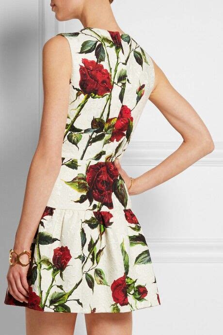 Dolce And Gabbana Floral Print Cocktail Dress