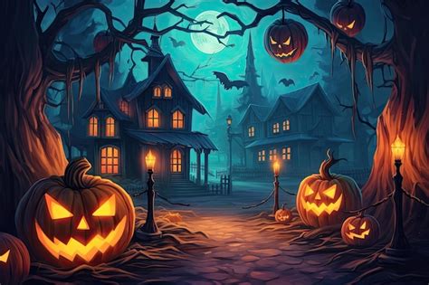 Premium Photo Happy Halloween And Scary Night Background