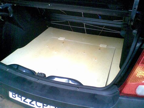 Ровный, жесткий пол в багажник — Renault Logan (1G), 1,6 л, 2008 года ...