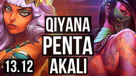 QIYANA Vs AKALI MID Penta Legendary 400 Games 18 4 4 KR