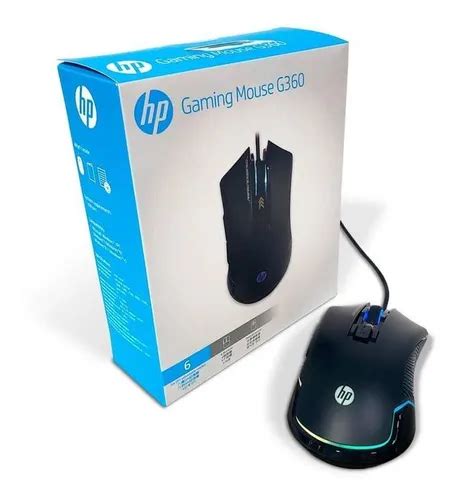 Mouse Gamer Hp G360 Alámbrico Black Jasaltec