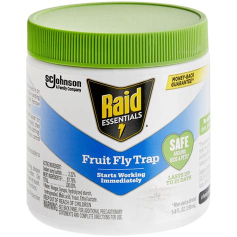 SC Johnson Raid Essentials 329864 Fruit Fly Trap 5 4 Oz 8 Case