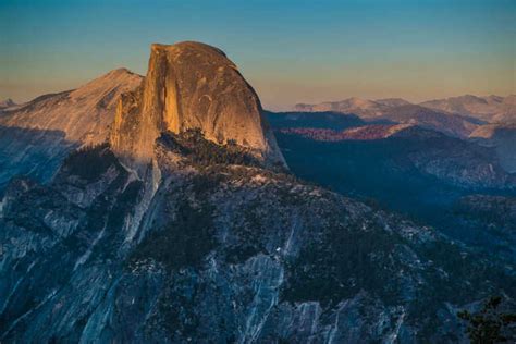 Sunset Half Dome Yosemite National Park Travel Past 50