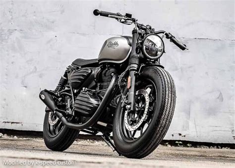 Royal Enfield Hunter Modified Into Scrambler Brat Untamed And Exotic