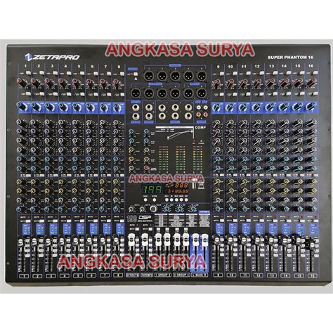 Jual Mixer ZETAPRO SUPER PHANTOM 16 ORIGINAL 16 Channel Compressor