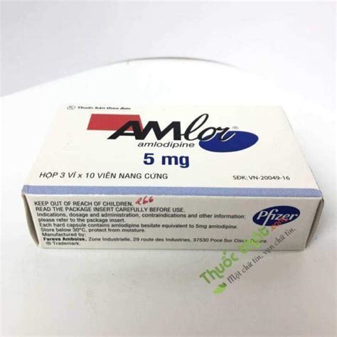 ThuỐc Amlor 5mg Capsule