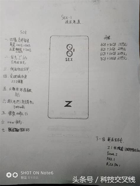 草圖曝光sex一代手機面世！驍龍835！力拼小米mix2！ 每日頭條