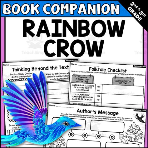 Rainbow Crow Interactive Read Aloud Activities By Teach Simple