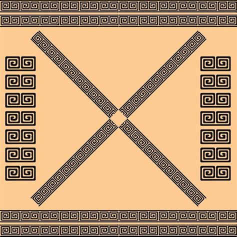 Premium Vector Greek Roman Pattern Border Decorative Ornament Ancient