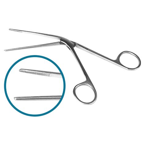 Tilley Nasal Dressing Forceps Serrated Jaws Angled