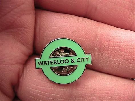 Waterloo City Line London Underground Railway Station Pin Badge Tfl