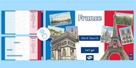 France Interactive Word Search Hecho Por Educadores