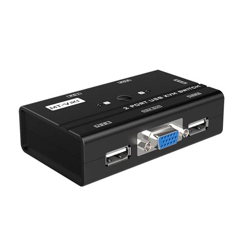 Mt Viki Vga Kvm Switch 2 In 1 Out 1080p With Push Button