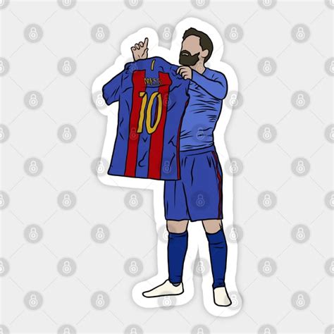 Leo Messi Jersey Celebration - Messi - Sticker | TeePublic