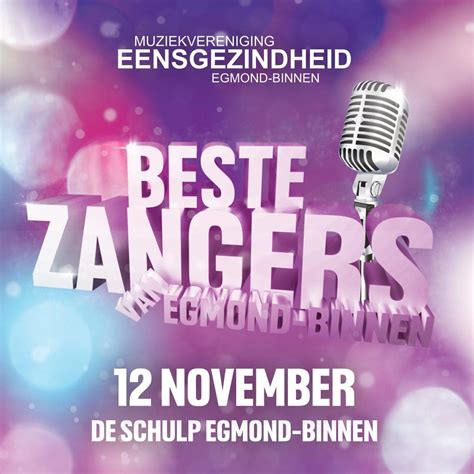 Muziekvereniging Eensgezindheid Presenteert Beste Zangers Zangeressen