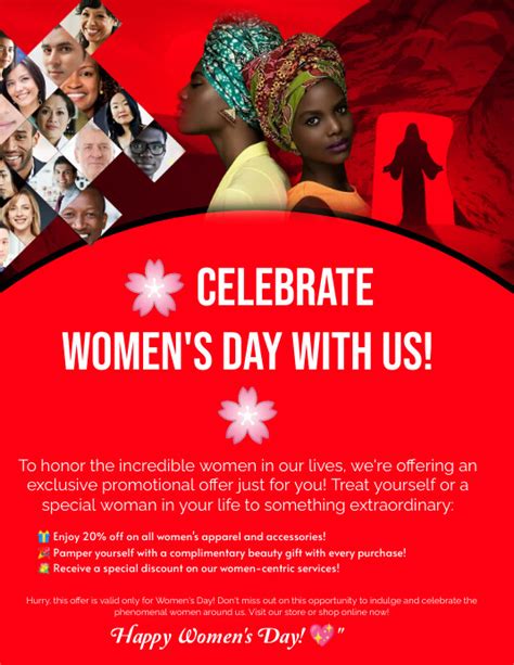 womens day Promotional Offer Template | PosterMyWall