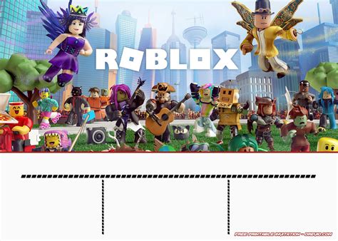 Free Printable Roblox Invitations Printable Word Searches