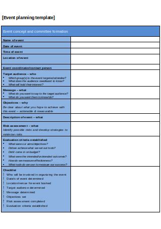 23 SAMPLE Event Management Plan Templates In PDF MS Word Google